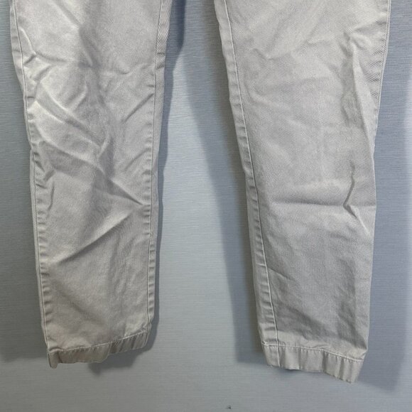J Crew Pants Mens 34 The Driggs Gray Cotton Chino Flat Front Pockets - Picture 3 of 9